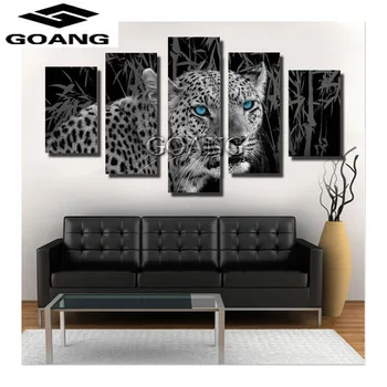 

5pcs 5D DIY Diamond Painting "leopard" Embroidery Full Square Diamond Cross Stitch Rhinestone Mosaic Painting Home Decor Gift