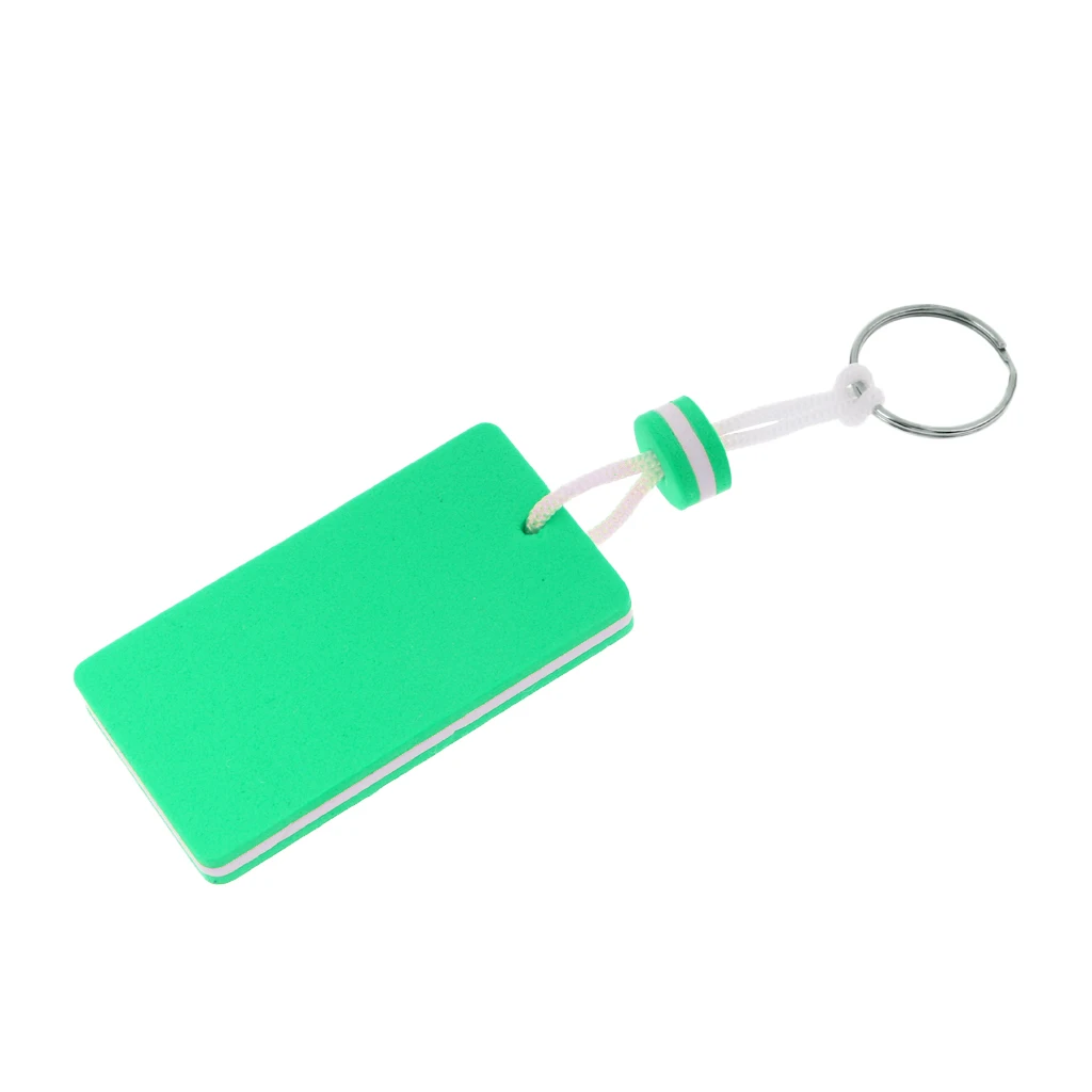 1 Pcs Rectangle Boating Fisherman Floating key Chain Marine Canoe Keychain Shoreline Sailing Key Ring Clip  Keyrings