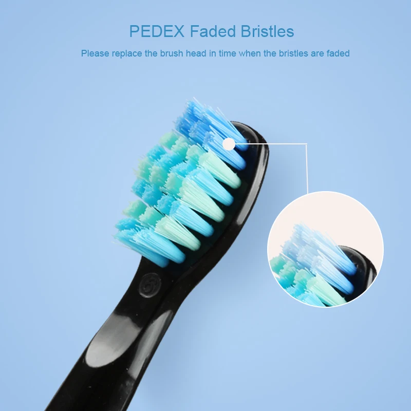 SEAGO Electric Toothbrush Heads Sonic Replacement Brush Heads Fits for SG515/SG551/SG958/SG910/E2/E4/SG917 with Faded Bristles SEAGO Electric Toothbrush Heads Sonic Replacement Brush Heads Fits for SG515/SG551/SG958/SG910/E2/E4/SG917 with Faded Bristles