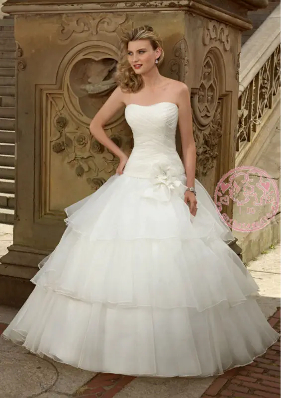 &quotI DO&quot ball gown professional customize luxury wedding dress handmade beading skirt high quality bride | Свадьбы и торжества