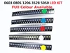 100pcs=5colors x 20pcs 5050 5730 3528 1206 0805 0603 LED Diode Assortment SMD LED Diode Kit Green/ RED / White / Blue / Yellow ► Photo 1/6