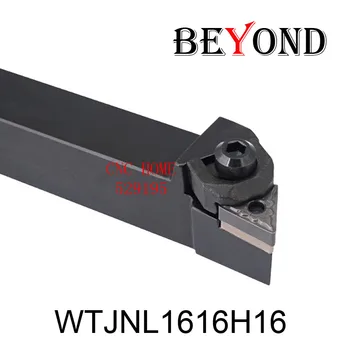 

OYYU 16mm External Turning Tool Holder WTJNL Lathe Cnc Boring Bar WTJNL1616H16 Tungsten Carbide Insert TNMG160404 TNMG ZCC