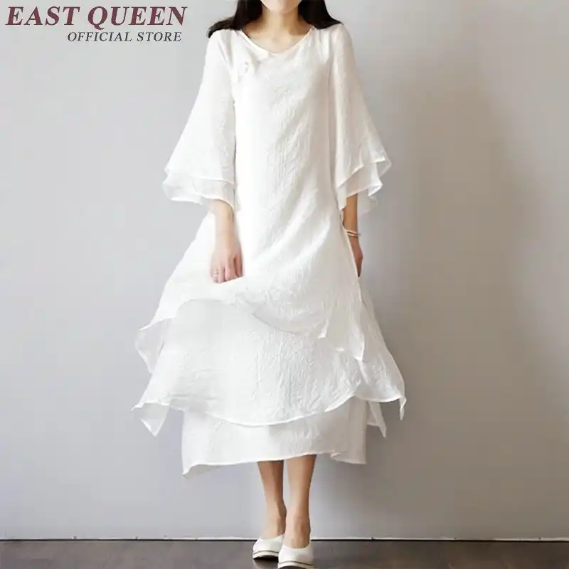 cheap white linen dresses