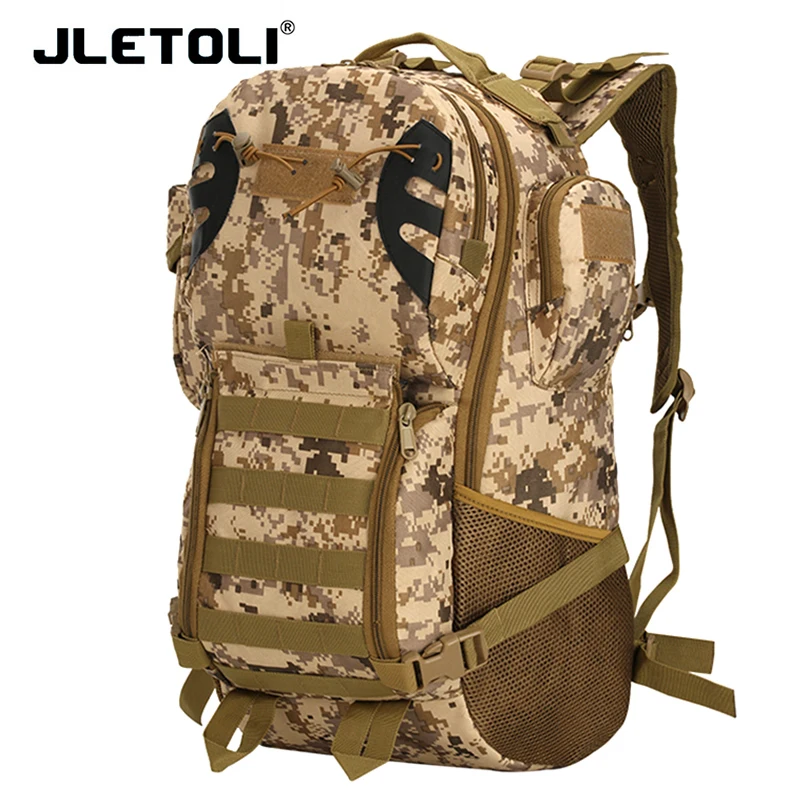 JLETOLI حقيبة ظهر للسفر العسكرية حقيبة متعددة الاستخدامات المشي على ظهره قدرة عالية حقيبة ظهر للرحلات الرياضية كيس التسلق JLETOLI حقيبة ظهر للسفر العسكرية حقيبة متعددة الاستخدامات المشي على ظهره قدرة عالية حقيبة ظهر للرحلات الرياضية كيس التسلق