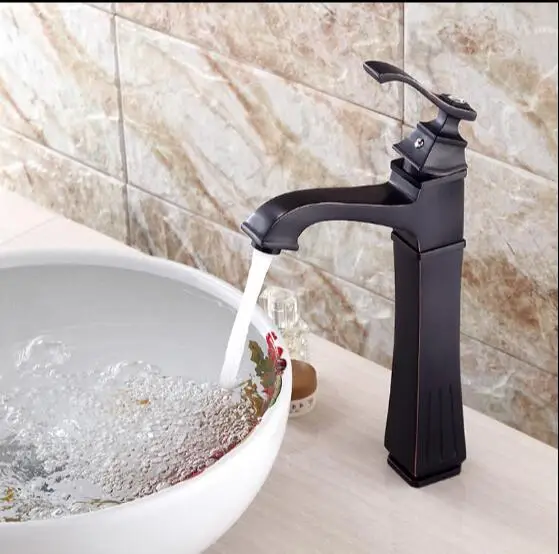 جديد وصول العتيقة صنبور الأسود براس حمام حوض صنبور المغسلة الحنفية تل الغرور بالوعة صنبور خلاط مياه الصنبور عالية الجودة