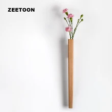 Японский Стиль черный орехового дерева, настенные ваза Стекло Тесты трубки гидропоники растения цветы в горшочке Творческий дом декора вход орнамент