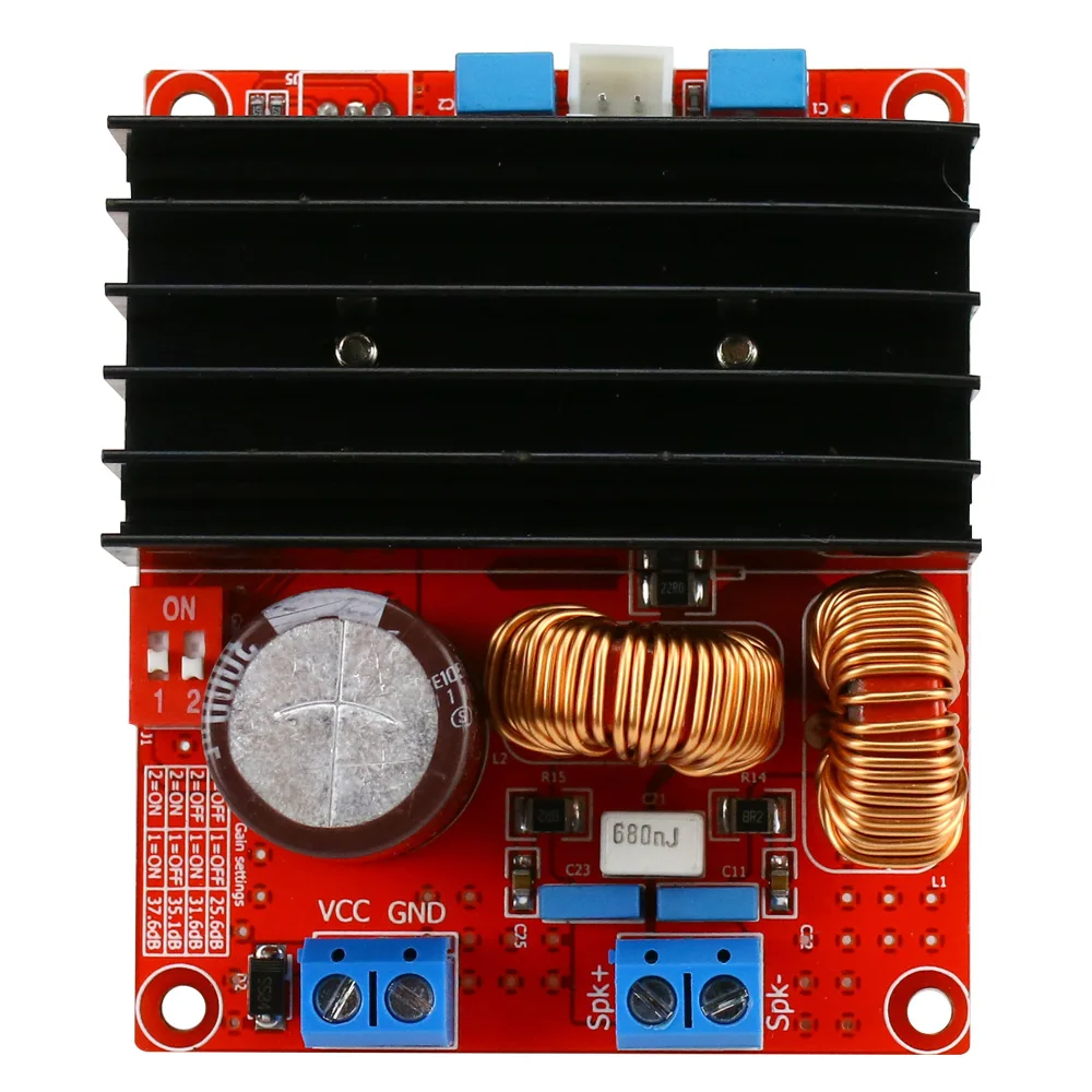 Dc14v 36v para Atualização de Áudio Placa de Amplificador de 100 Áudio do Carro Ghxamp Tda7498mv Hifi Mono w Classe d Placa Amplificador Digital 1 do Carro pc - Image 3
