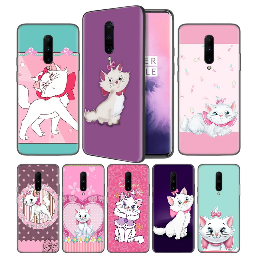 The cartoon AristoCats Marie Cat Soft Black Silicone Case Cover for font b OnePlus b font