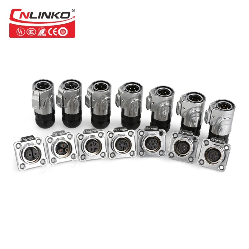 Full Metal Shell M16 2-9 Pin Socket&Plug Outdoor Cable Wire Panel IP67 LED Power Waterproof Connector For Audio Video