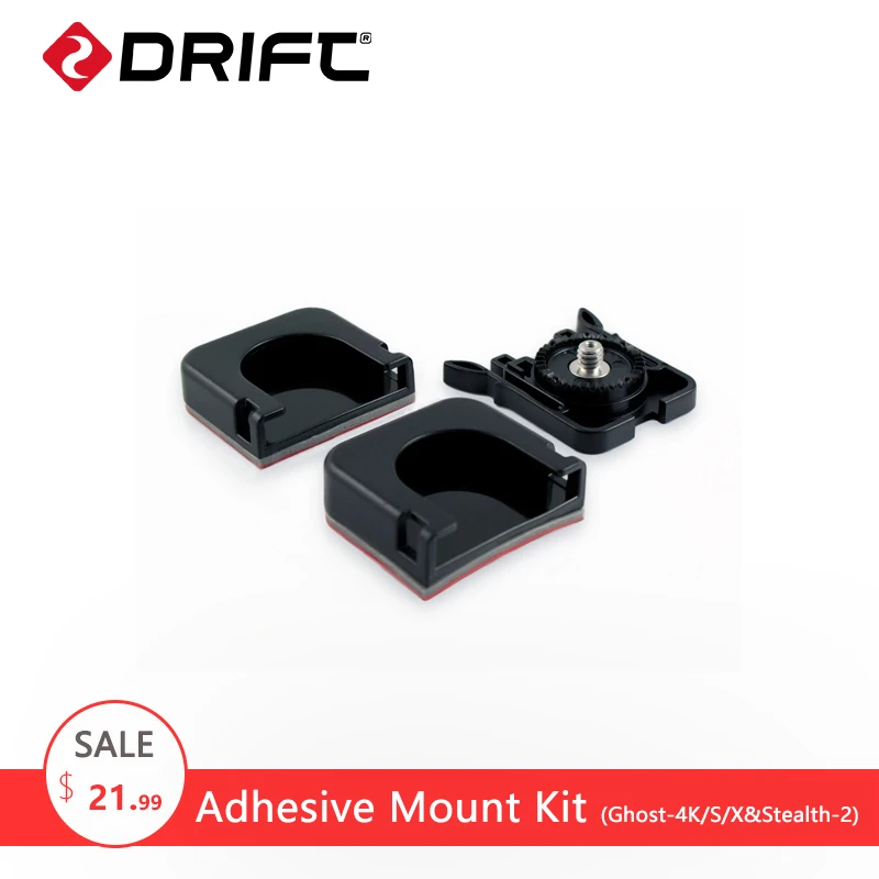 DRIFT acción accesorios de la Cámara Go Sport Pro Yi videocámara Kit de montaje adhesivo accesorios para Ghost-4K/X/S y stealth-2