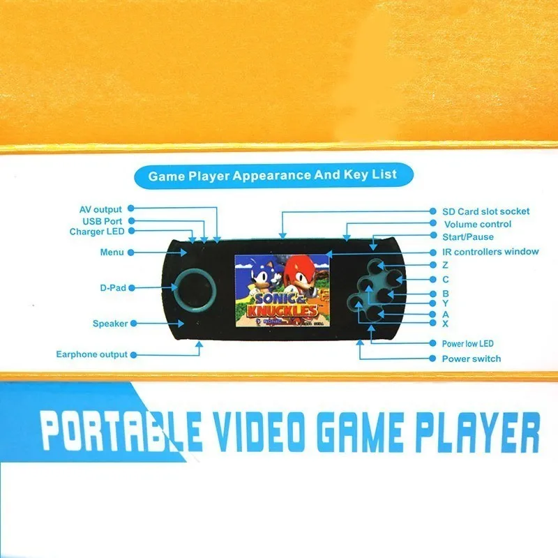 Портативный 3 дюймов 16 бит портативных игровых консолей игроков встроенный 100 классические игры Pvp Pxp Mp3 Mp4 игровой плеер подарок для детей
