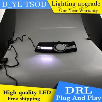 

D_YL car styling For VW cc LED DRL 2010-2012 For cc led fog lamps daytime running light High brightness guide LED DRL A style