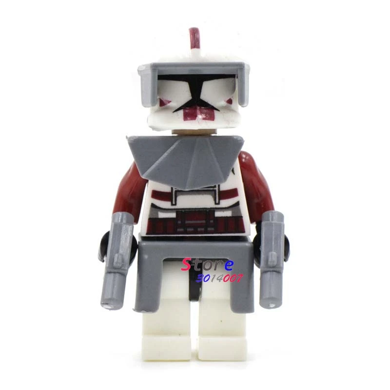 

1PCS model building blocks action figures starwars superheroes Commander Fox learning Mini Dolls kits diy toys for children gift
