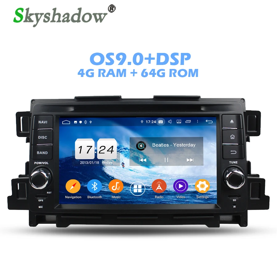 Cheap DSP IPS Android 9.0 4GB +64GB + 8 Core Car DVD Player GPS Map Radio Wifi Bluetooth 4.2 2 Din for Mazda CX-5 2011 2012 0