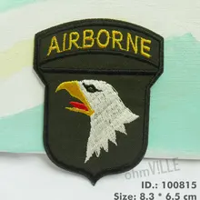 Нашивка Airborne Army Patches Strijk Applicaties для одежды гарантия качества Parche Ropa с украшением на выбор 100815