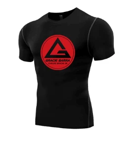 

Gracie Barra Carlos GR brazilian jiu jitsu t-shirt compression t shirt men short gi bjj rashguard tshirt GB gear tops