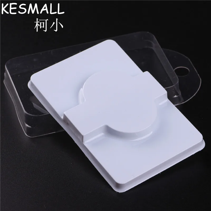 

KESMALL 10Pcs Empty False Eyelashes Packing Box Transparent Lid Reusable Eyes Lashes Safe Case PVC Fake Eyelash Holders CO497