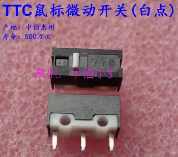 

10pcs/lot Original TTC mouse micro switch For Rapoo button Microsoft Logitech 5 million times life white spots