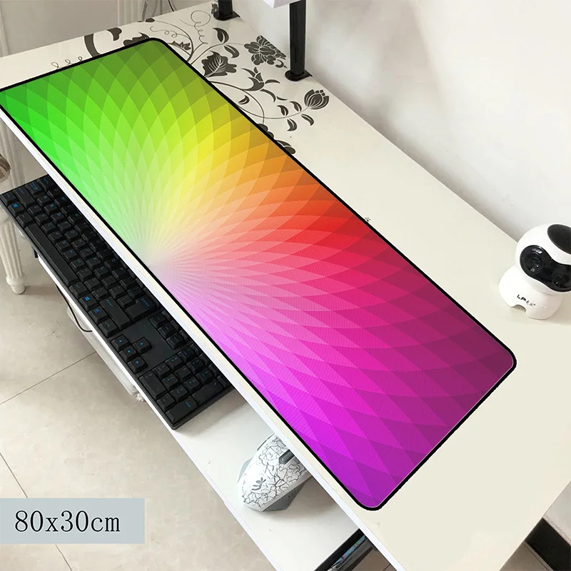 Rgb коврик для мыши большой компьютерный геймерский 800x300x3 мм эргономичный HD гаджет