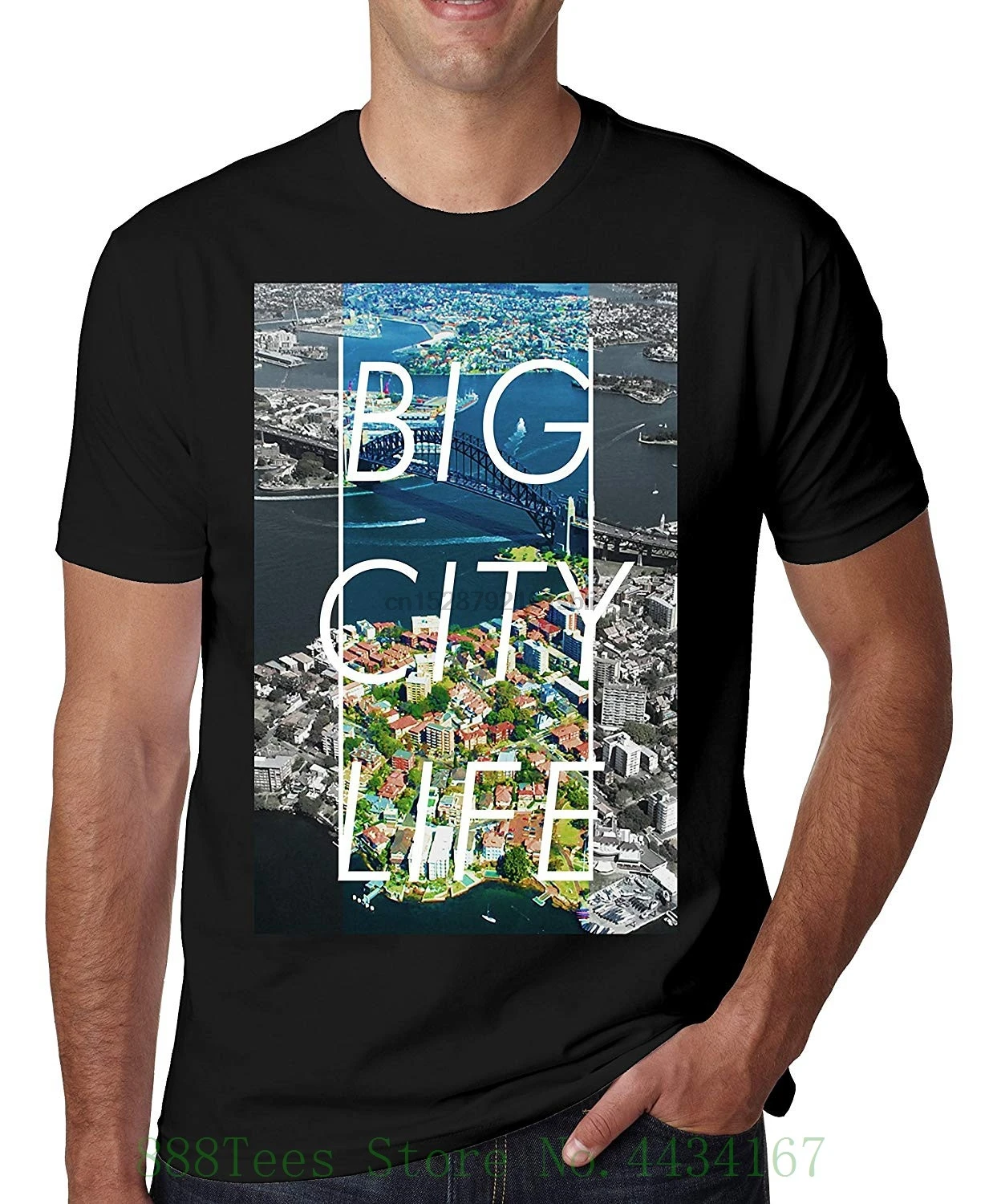 Life Series Sydney Town Popular Words Osom Quotes Cool T Shirt Nice To Super Beautiful Landscape Men shirt | Мужская одежда