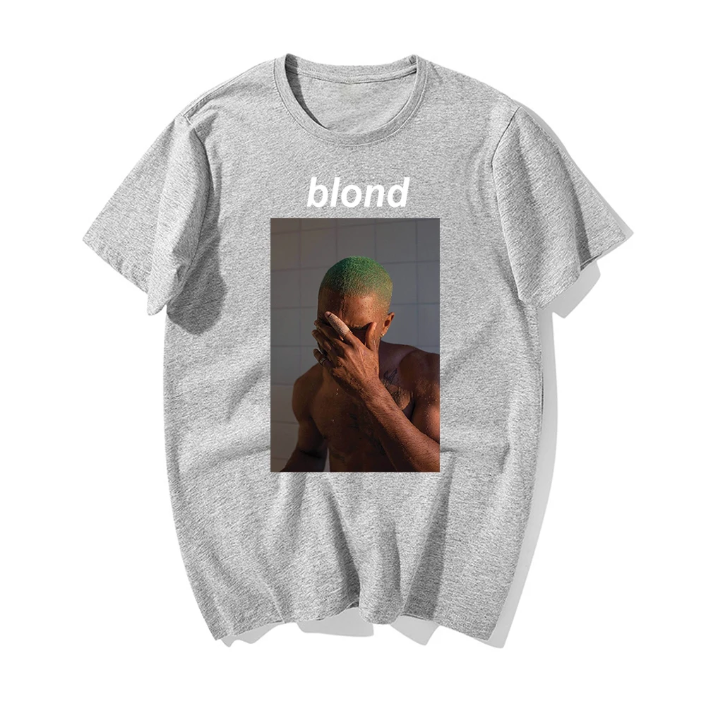 Модная футболка с принтом Frank Ocean Blond, Забавные футболки Harajuku, повседневные хлопковые футболки с коротким рукавом, новая летняя футболка мужская хип-хоп