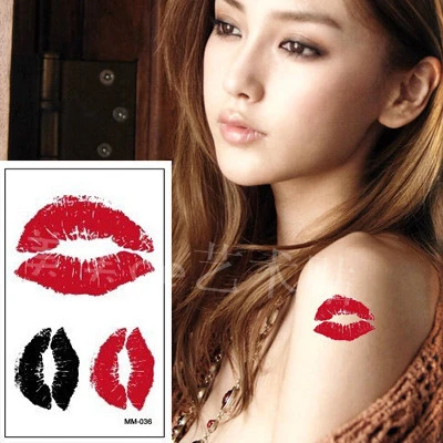 Buy Lips Kiss Mark set of 2 Temporary Tattoo / Realistic Tattoo / Red Lips  Tattoo / Kiss Tattoos / Small Tattoo / Lips Tattoo / Neck Tattoos Online in  India - Etsy