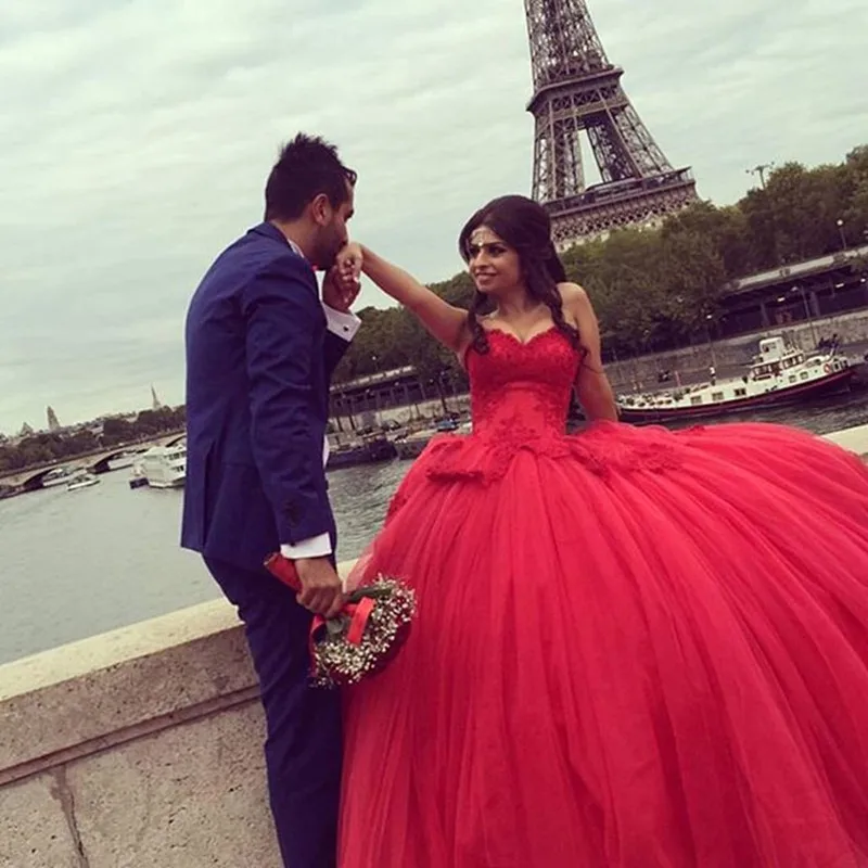 Red Wedding Dresses for Summer