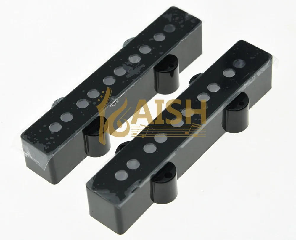 

Set of 2 Jazz J Bass 5 String Pickup Covers Neck and Bridge Black