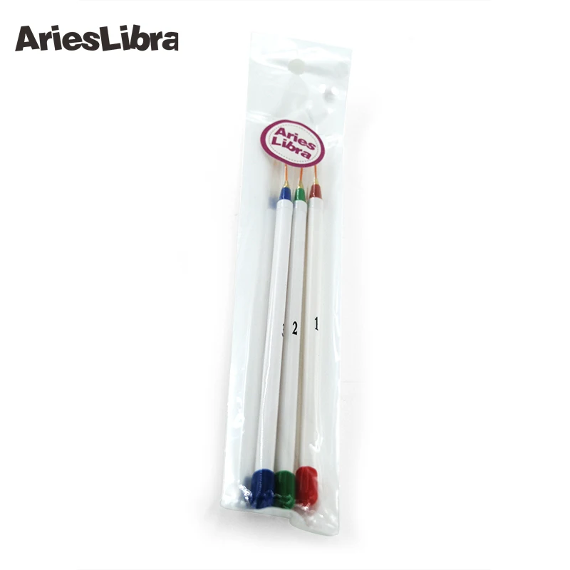 

AriesLibra Painting Striping Nail Art Brush 3pcs/set Nail Polish UV Gel Pen Acrylic Set Painting Nail Art Tools Lines Drawing