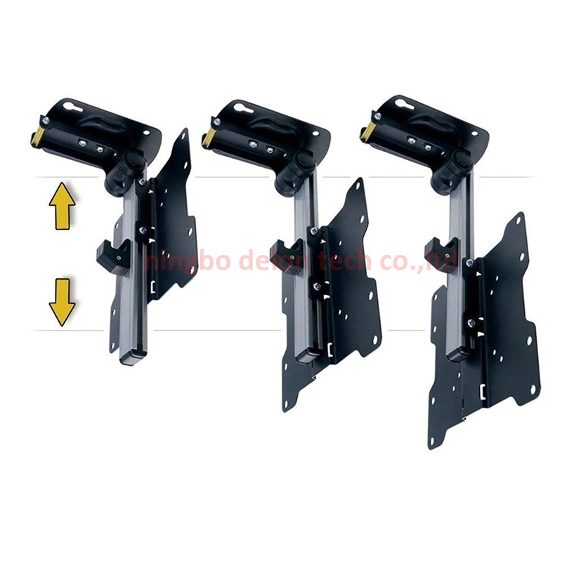 CB 1 aluminum 20kg tilt down 30&quot 27&quot 13&quot monitor ceiling mounted bracket LCD TV support on inclined roof rotate 360 swivel|tv