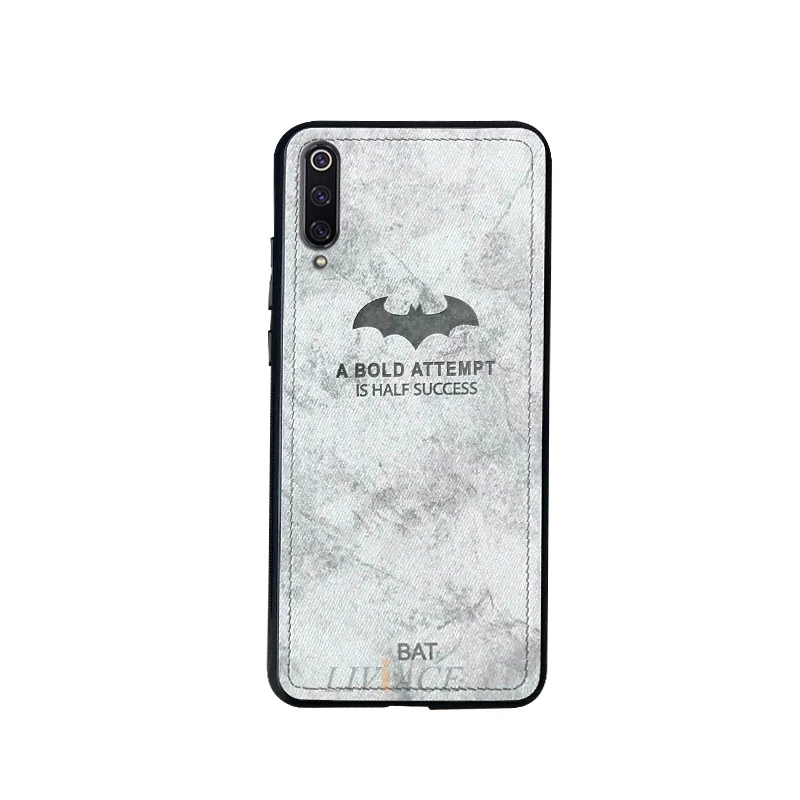 deer cloth texture phone case on for xiaomi mi 9 mi9 se bat retro tpu hard back cover coque fundas for xiaomi9 xiomi mi9 lite