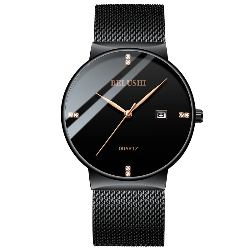 

2019 NEW Relogio Masculino Men Watche Top Brand Luxury Ultra-thin Wristwatch Waterproof Stainless Steel Watchband Quartz Watch