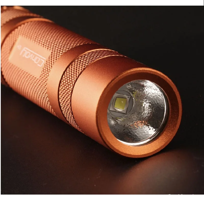 Светодиодный фонарь Convoy S2 + Orange Cree XML2 EDC для самообороны Кемпинговый светильник