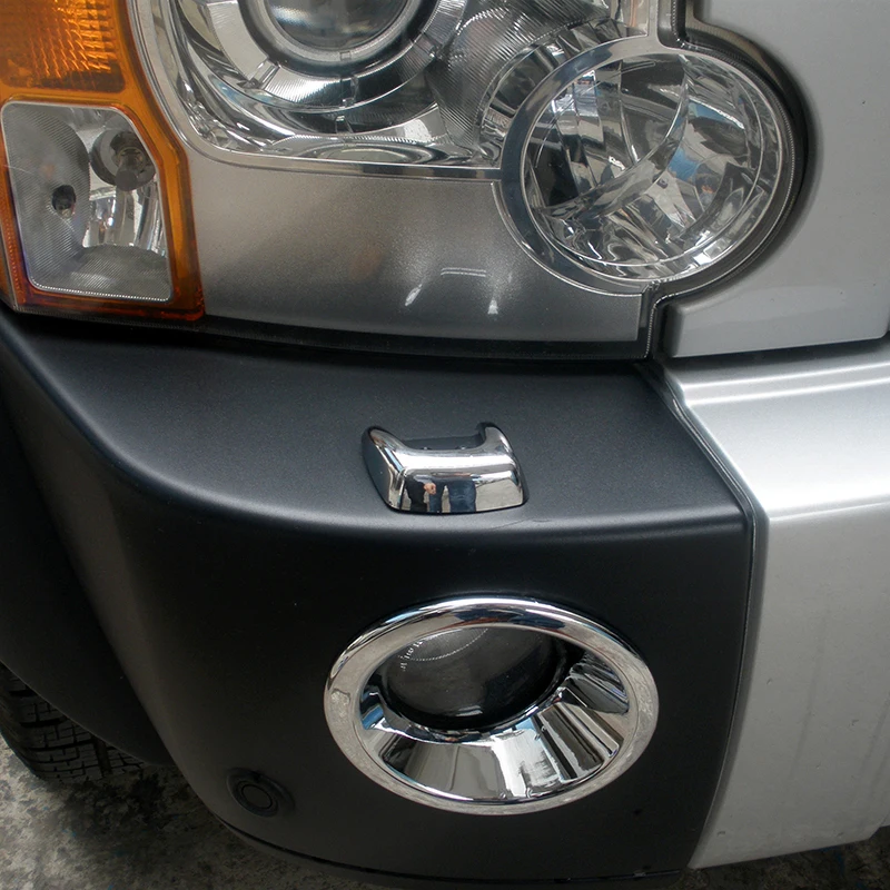 Автомобильные аксессуары хромированная Омыватель фар водоструйные Чехлы Range Rover Sport автомобильный бампер на лобовое стекло Распылитель Насадка крышка 2005-2013