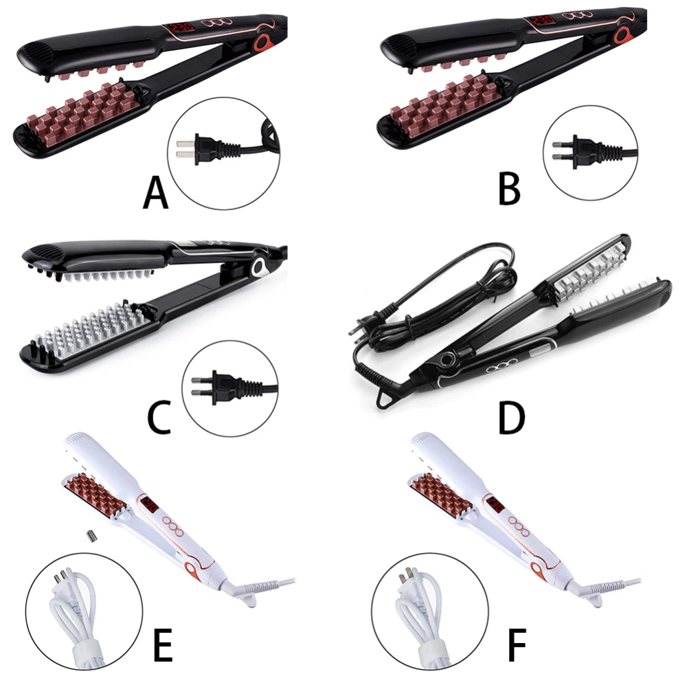 

Professional Hair Straightener Hair Volumizing iron curler Flat Iron &Digital LCD display Hair styling adjustable temperature S2