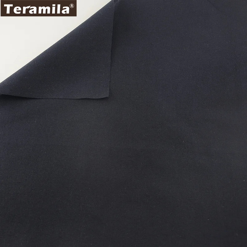 Льняной Ткани Швейная Материал Классический Сплошной Черный Ткань Скатерти Подушки Мешок Занавес Подушки Zakka TERAMILA Домашний Текстиль