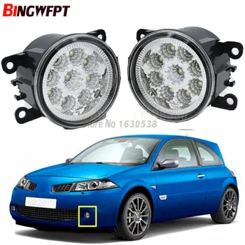 

2PCS LED Fog Lamps White Yellow For Renault Megane 2/II Saloon LM0 LM1 2003-2015 Car Exterior Accessories H11 12V