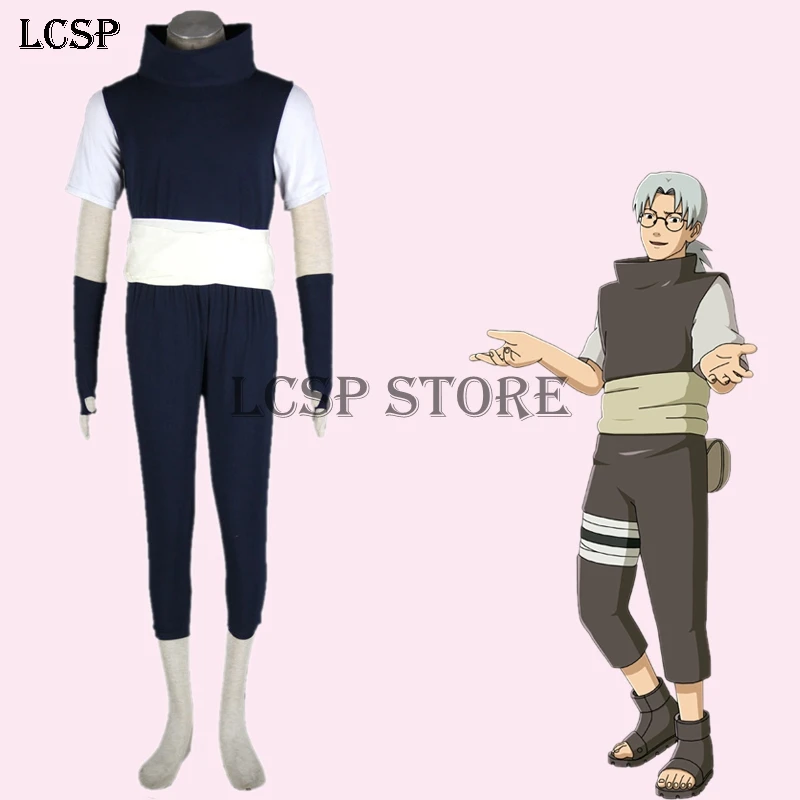 Lcspナルト薬師カブトコスプレ衣装日本アニメ制服スーツ衣装服tシャツ ベスト パンツ 手袋 ベルト Anime Uniform Cosplay Costumejapanese Anime Costumes Aliexpress