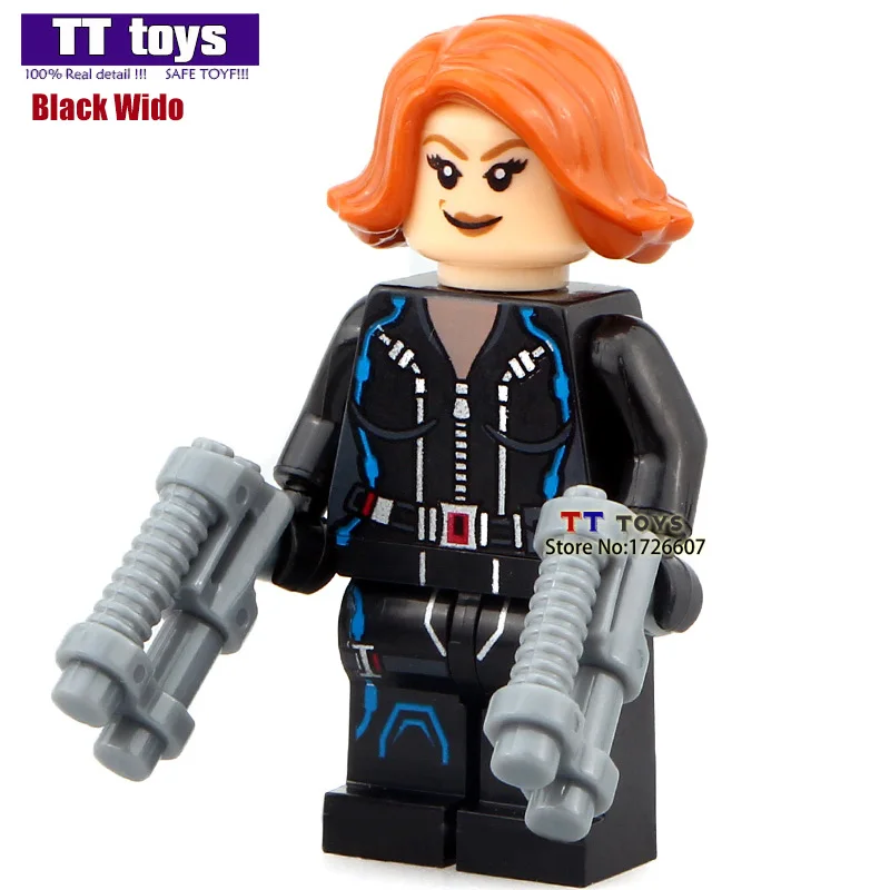 

IN STOCK XINH 242 Black Widow Super Heroes Dolls Single Sale Building Blocks Best Children Gift Toys