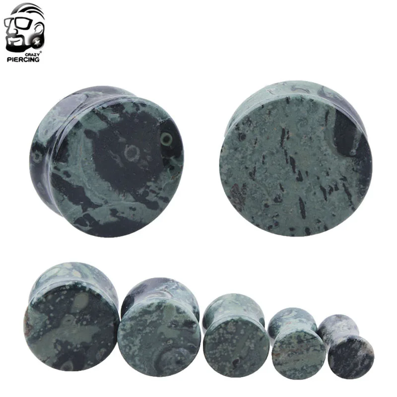 Stuppendux 2PCS Stone Ear Plugs Tunnels Saddle Expander Stretching