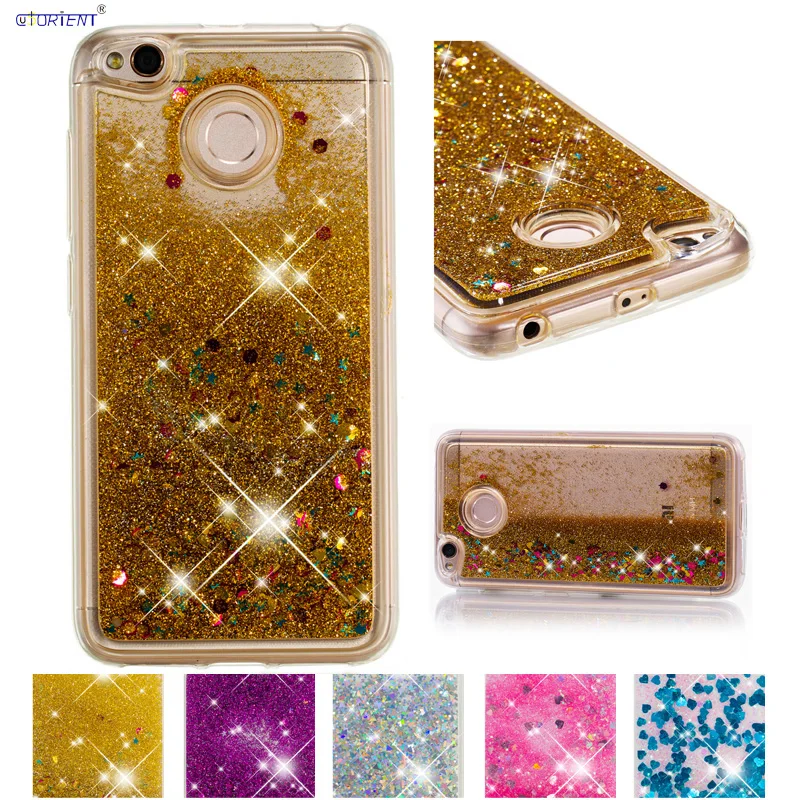 

Fitted Case for Xiaomi Redmi 4X 4 X Bling Glitter Case Phone Silicone TPU Back Cover for Xiomi Redmi 4X MAG138 Soft Phone Shell