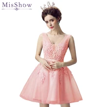 Средней Школы Университета A Line V Шеи Танк Серый Кружева Аппликации Элегантный Homecoming Платья Короткие Платья Выпускного Вечера