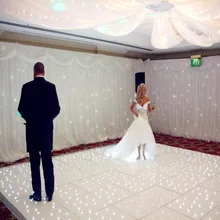 10*10 Pés de led piscando luzes de pista de dança branco estrela pistas de dança de casamento China venda quente