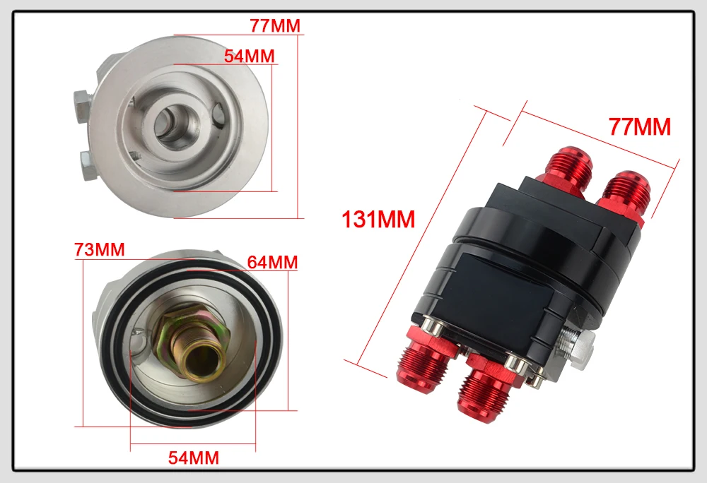 wlr adaptador de adaptador de adaptador de radiador de kit com filtro adaptador