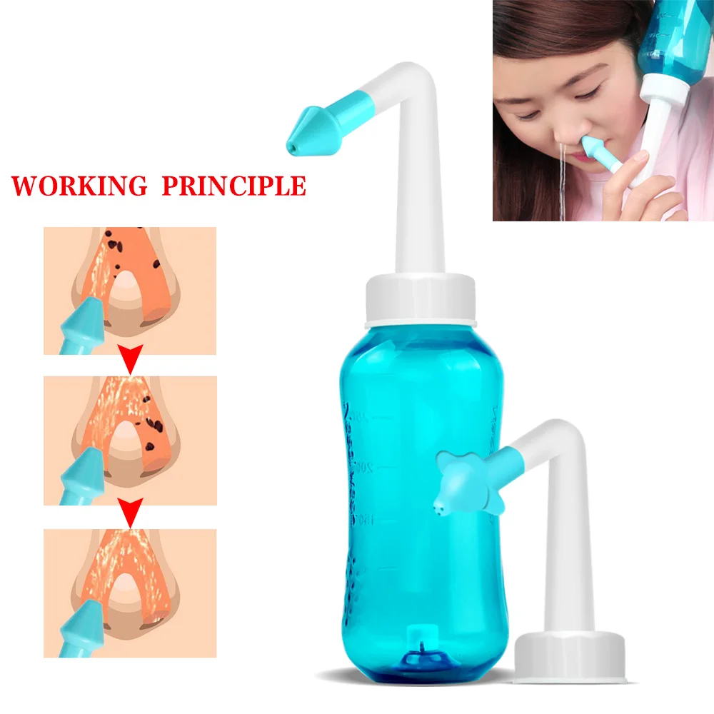 Beurha 300 мл 1 набор для взрослых детей Neti Pot Standard двойная носовая сетка система мойки