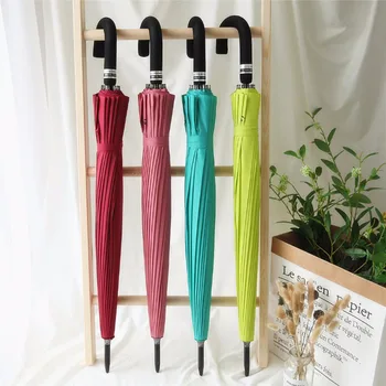 

10pcs 24K Big Parasol Long Change Flowers Water Automatic Umbrella For Women Men Anti-UV Sun Rain Stick Golf Umbrella