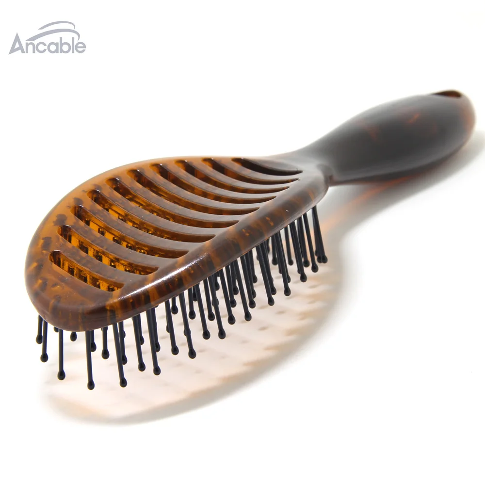 Online Vented Basah Sikat Rambut untuk Pria Wanita Pukulan Kecepatan Pengeringan Sikat setelah mandi Shampoo untuk tipis tebal pendek panjang keriting lurus rambut