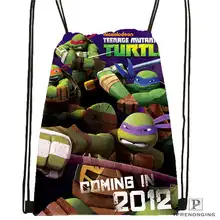 Custom_ mutant_ninja_turtles походная сумка на шнурке милый рюкзак для детей(черная спинка) 31x40 см#2018611-25