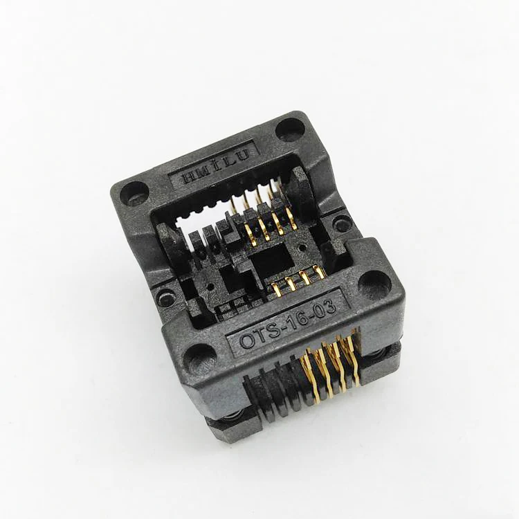 SOIC8 SO8 SOP 8 test burn in scoket шаг 1 27 IC body size 3 9 мм 150 мил|Соединители| |