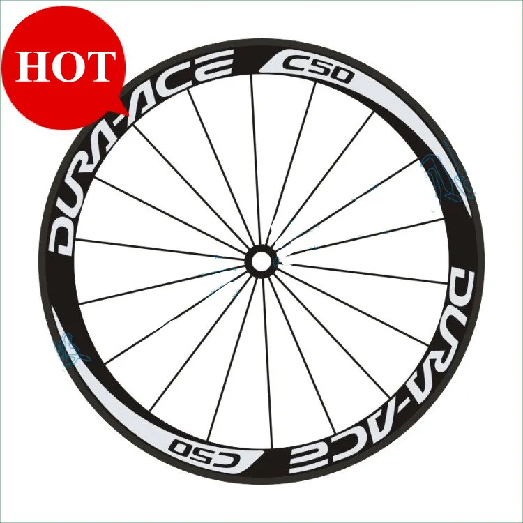 C50 700C rim clincher bicycle rims sticker 30/40/50mm decal road bike